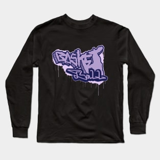 90s Basketball Graffiti Long Sleeve T-Shirt